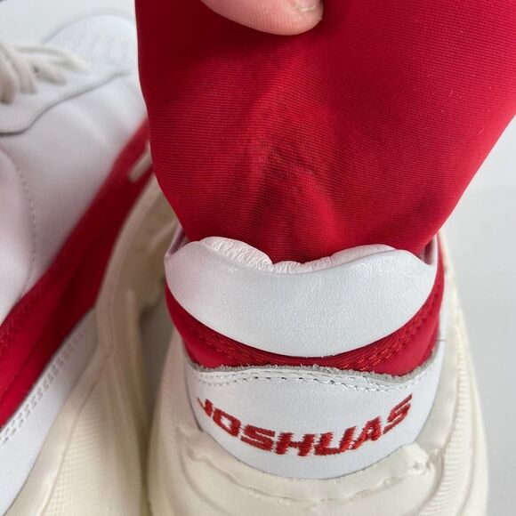 Joshua Sanders Zenith White Red Chunky Fashion Lace Up Sneaker NWB European 38 - Picture 3 of 8